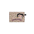 BETTY LEOPARD CHROME CARDHOLDER