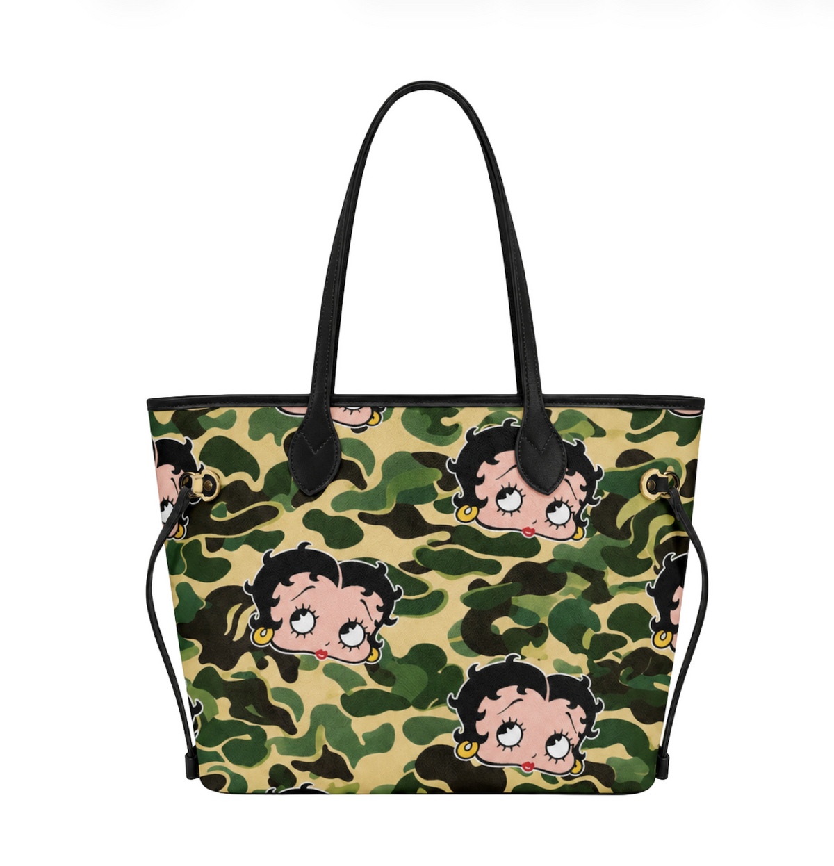 BETTY CAMO GREEN TOTE BAG