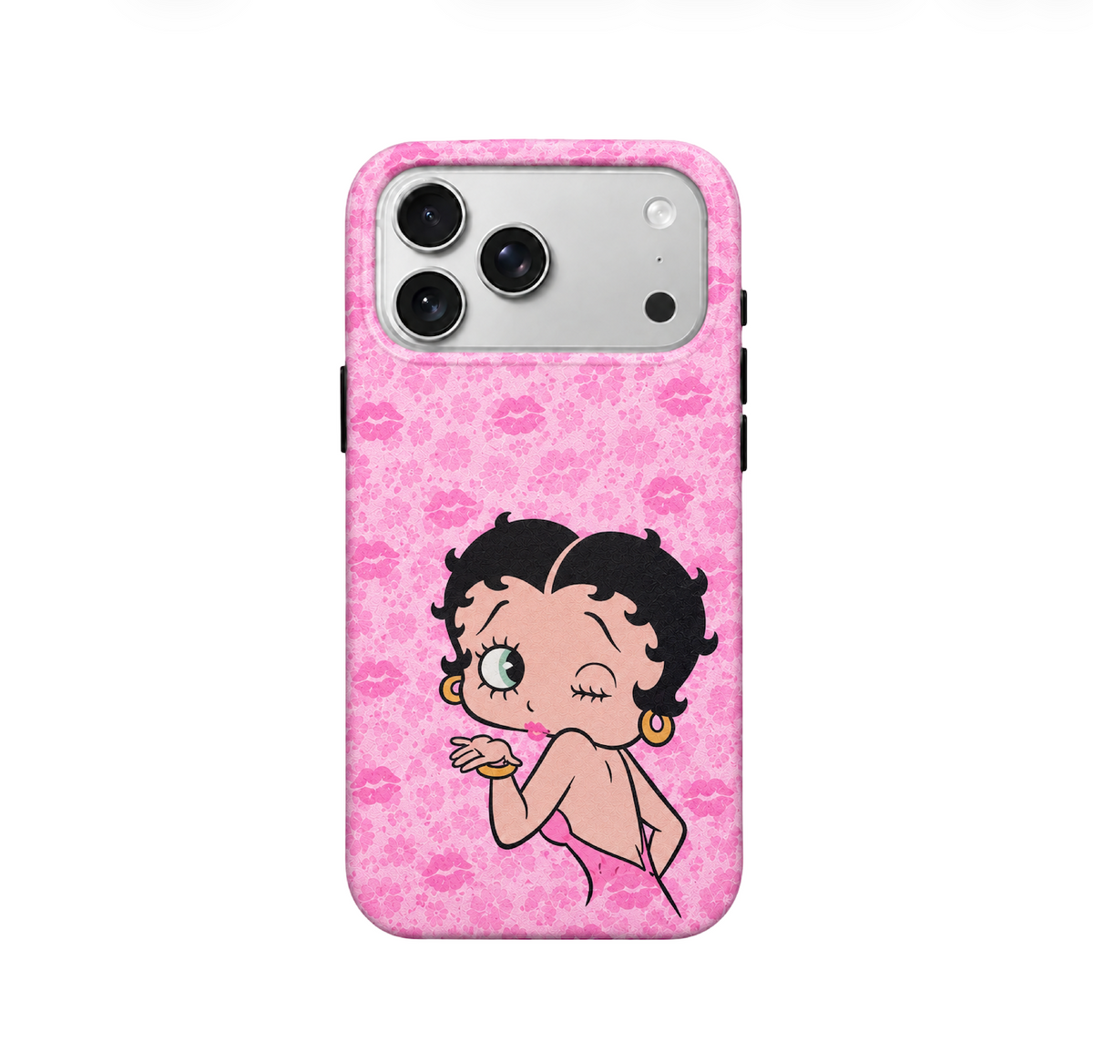 PINK BOOP KISSES PHONE CASE